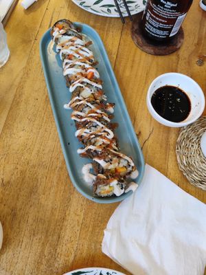 Sushi tmeourau at The Vegan Shack in Panglao