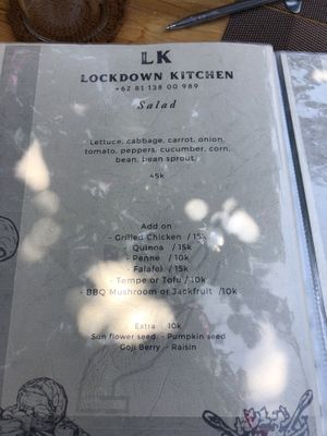  at Lockdown Kitchen in 