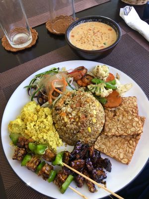 Nasi Campur vegan  at Lockdown Kitchen in 