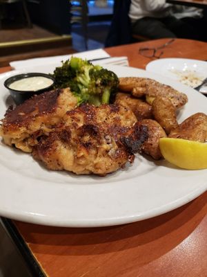 "Crab" cake at Home Grown Cafe in Newark