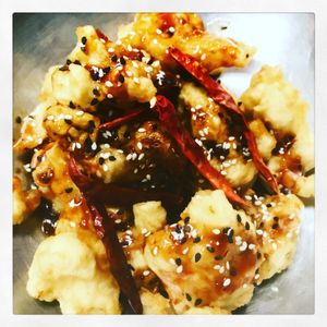 Asian Cauliflower wings at Home Grown Cafe in Newark