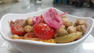 chickpea salad at Home Grown Cafe in Newark