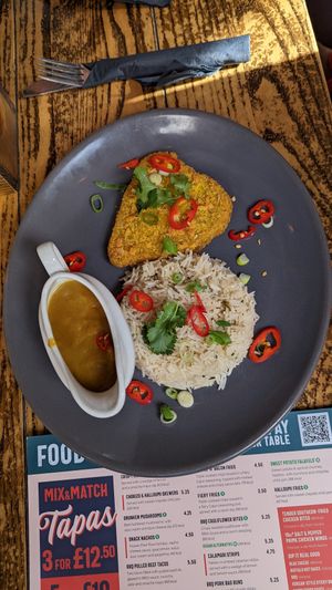 Katsu curry at The Tron in Edinburgh