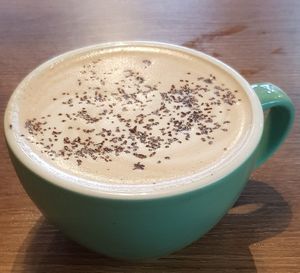 Vegan hot chocolate at Twelve Triangles - Comely Bank Road in Edinburgh