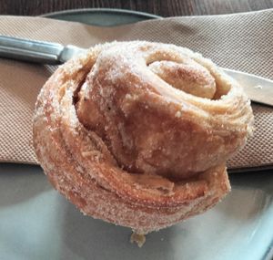 Vegan lemon cardamom bun. at Twelve Triangles - Comely Bank Road in Edinburgh