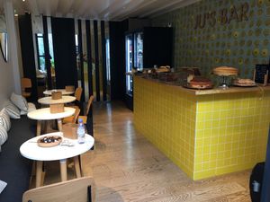 Interior of the café  at Coconut Cafe in Paris