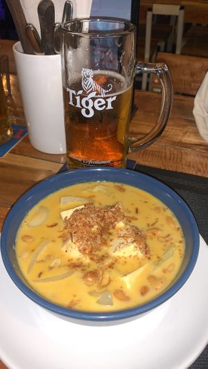 Vegan massaman curry  at Vibes at Rawai Beach in Phuket