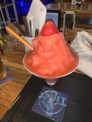 Strawberry daquiri  at Vibes at Rawai Beach in Phuket