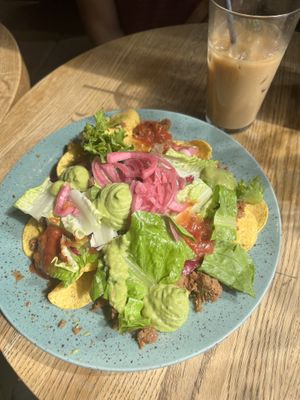 Nachos BBQ pulled oats  at Mocca in Oerebro