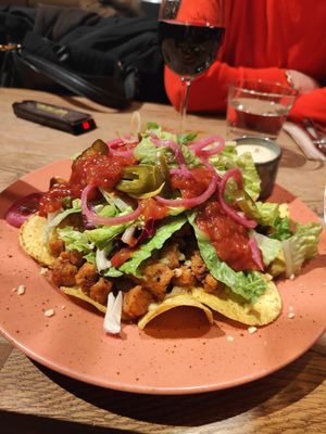 Nacho plate at Mocca in Oerebro