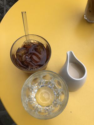 Iced coffee with oat milk   at Coffee Circle Café & Kitchen in Berlin