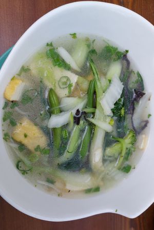 Vegan noodle soup at Mr. HOANG in Berlin