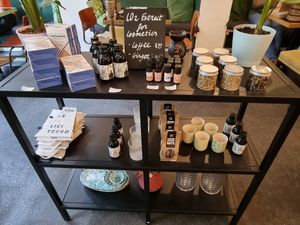 Some items for sale (vegan?) at Pleur Foodbar in Maastricht