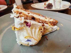 Carrot cake. Mmmmm lekker! at Pleur Foodbar in Maastricht