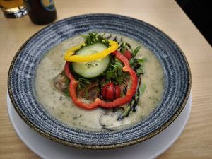 Der Gemüse-Kartoffel-Strudel war sehr lecker at Tomiziel in Haus