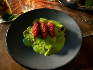 FLAUTAS DE CALABAZA MAYA at Salon Gallos in Merida