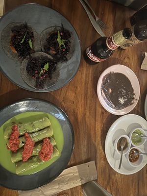 Jamaica tacos & flautas   at Salon Gallos in Merida