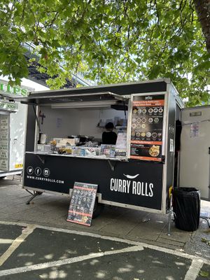 The food truck at Newcastle Quayside Market  at Curry Rolls in Gateshead