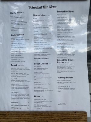 As of 9/27/23  at The Botanical Bar in Richland