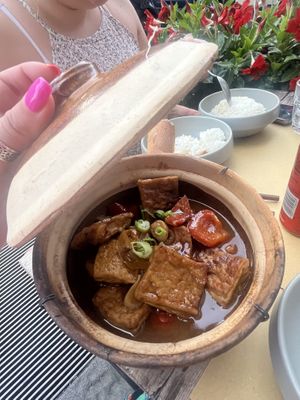 Stir fried tofu   at Le Nove Scodelle in Milan