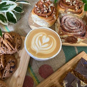 Plant-based coffees and cakes at Lemon & Jinja in Romsey