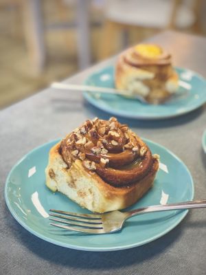 Cinnamon buns   at Lemon & Jinja in Romsey