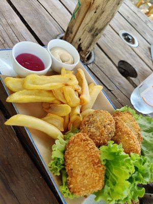 Seitan fritto at La Puntabella in Tuoro Sul Trasimeno