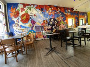 Mural inside Tito Santana   at Tito Santana in Beacon