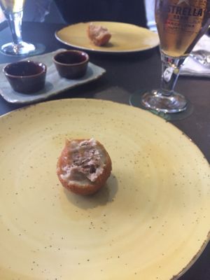 Coxinha de jaca  at Capim Dourado in Porto