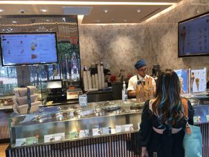 Counter at Venchi Chocolate and Gelato in New York City