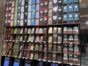 Chocolate bars  at Venchi Chocolate and Gelato in New York City