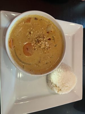 massaman curry  at Thai Time in Binghamton