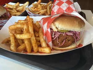 Hot sandwich  at Hot Chicken Mama in Blue Point