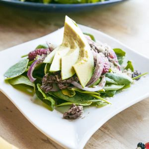 Salads grown at the Noorish Organic Farm! at Noorish Conscious Eatery in Edmonton