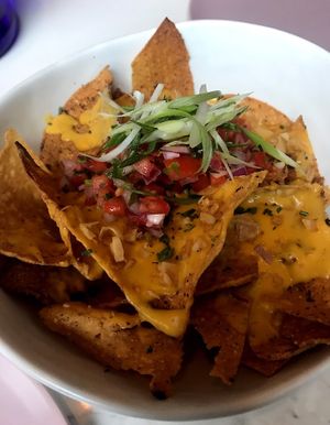 Nachos at Noorish Conscious Eatery in Edmonton