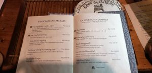 Menu at Cafe by the Ruins in Baguio City