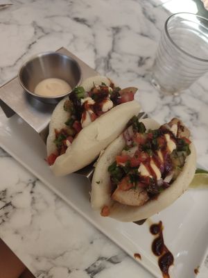 Pain Bao au tofu at Bocchoris Arran de Mar in Mallorca