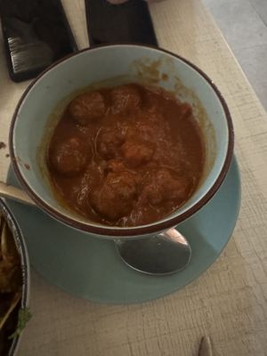 Meatballs  at Bocchoris Arran de Mar in Mallorca