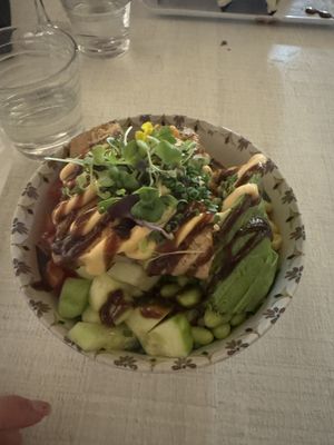 Poke de tofu  at Bocchoris Arran de Mar in Mallorca