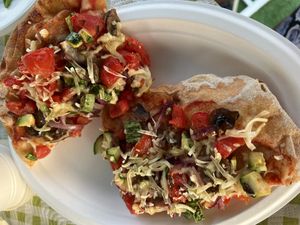 Vegan pizza 🍕   at La sciara del Gusto in Fontanafredda