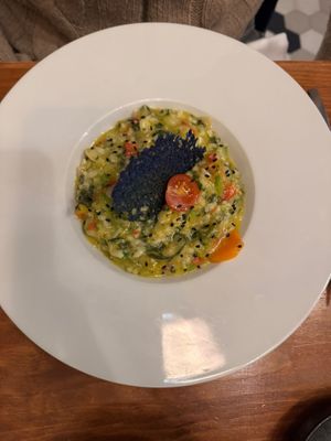 Risotto of vegetables at Bistro Bar in Covilha