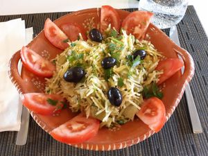 Alho Francês às Braz vegan style (no egg or milk) at A Torre in Covilha