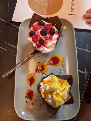 Vegan cupcakes at Goldstück Konditorei & Café in Korbach