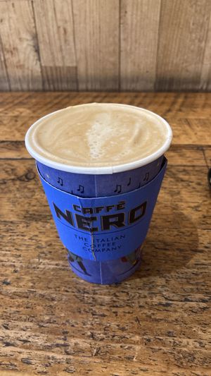 Soy latte  at Caffè Nero - Summer St in Boston