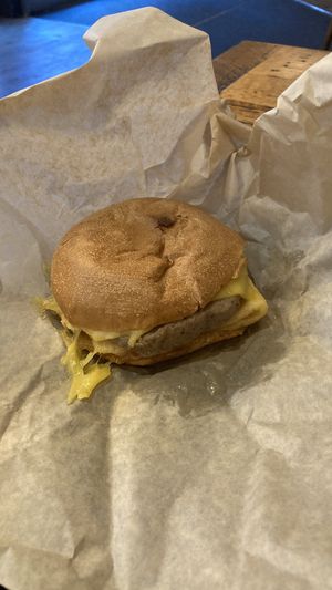 Breakfast sandwichh  at Caffè Nero - Summer St in Boston