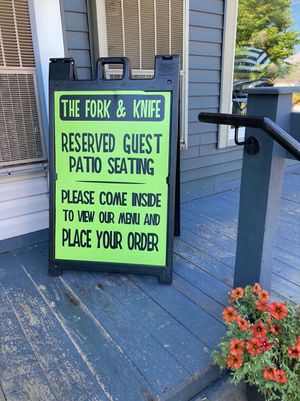 Entrance  at The Fork & Knife in Hudson