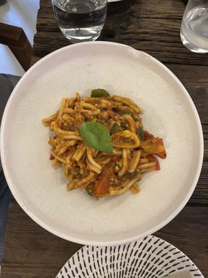 Pasta .. it was requested very spicy and it was!!  at People of Tomorrow in New Delhi