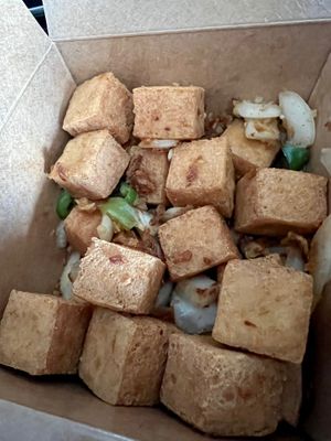 Salt and chilli tofu  at Eastern Feast in Aberdeen