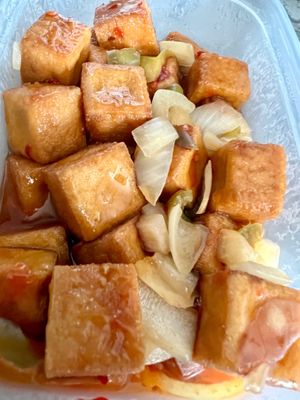 Szechuan sauce tofu at Eastern Feast in Aberdeen