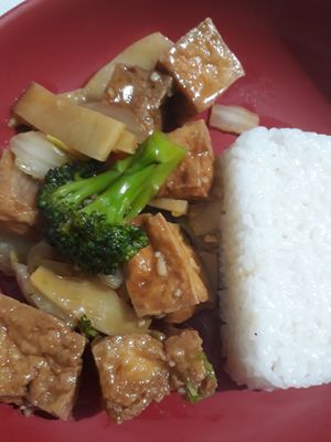 Mixed veg with tofu at Eastern Feast in Aberdeen